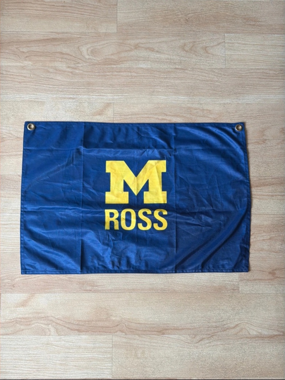 University of Michigan Ross Business Blue and Yellow Wall Flag